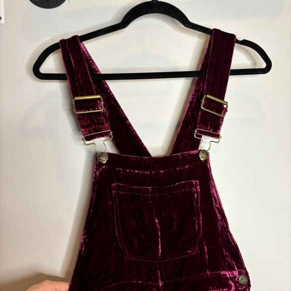 Faherty Vintage Silk Velvet Mechanic Overall Jumpsuit - Picture 2 of 11